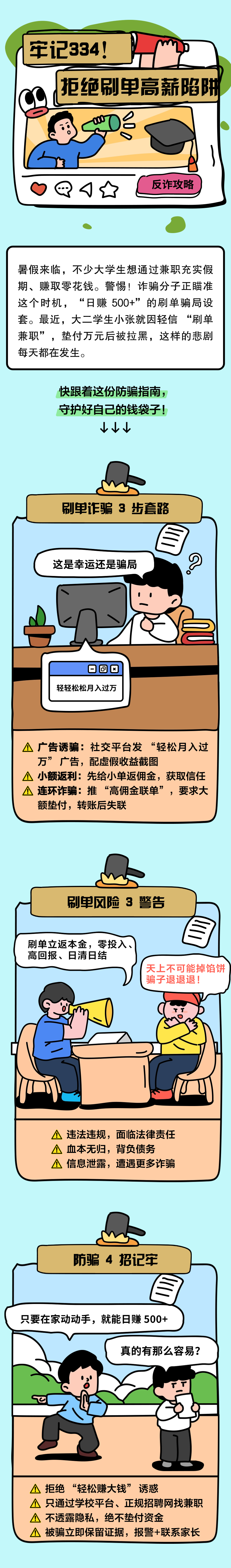 13.牢記334，別讓“刷單高薪”成陷阱！