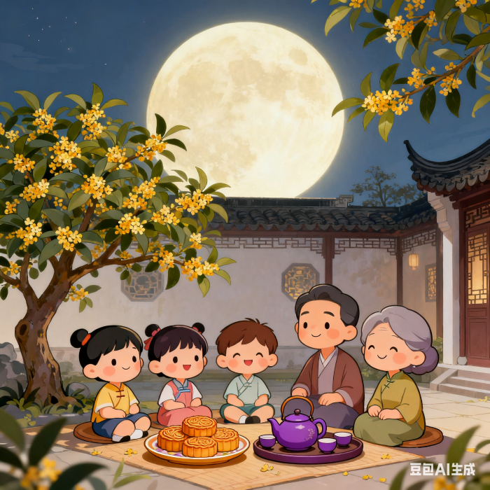 中秋團圓圖