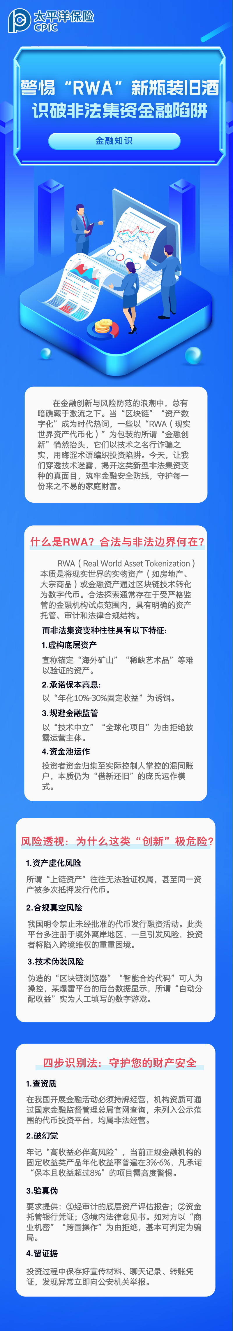 【金融知識(shí)】警惕“RWA”新瓶裝舊酒，識(shí)破非法集資金融陷阱 (1)