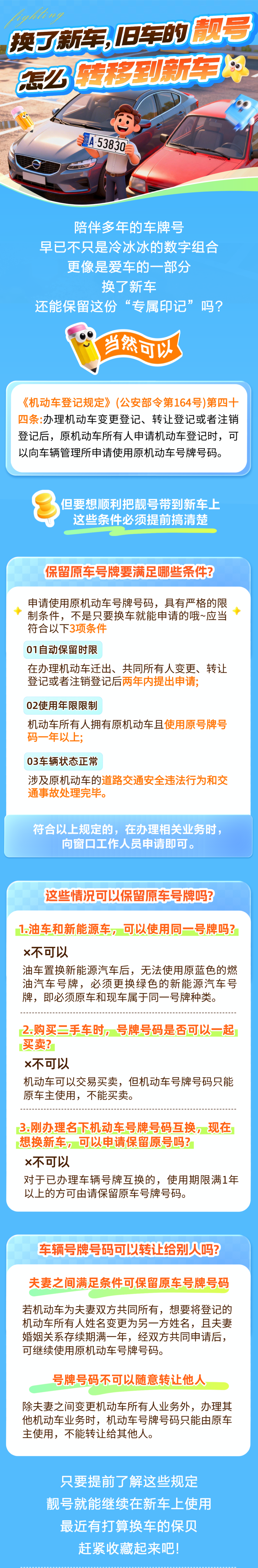 15.換了新車，舊車靚號(hào)怎么轉(zhuǎn)移？